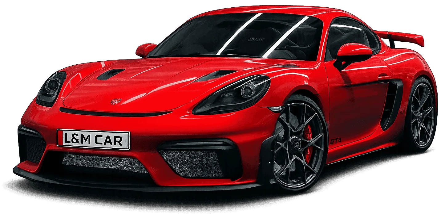 Vehículo rojo de alquiler L&M CAR en Tánger Marruecos